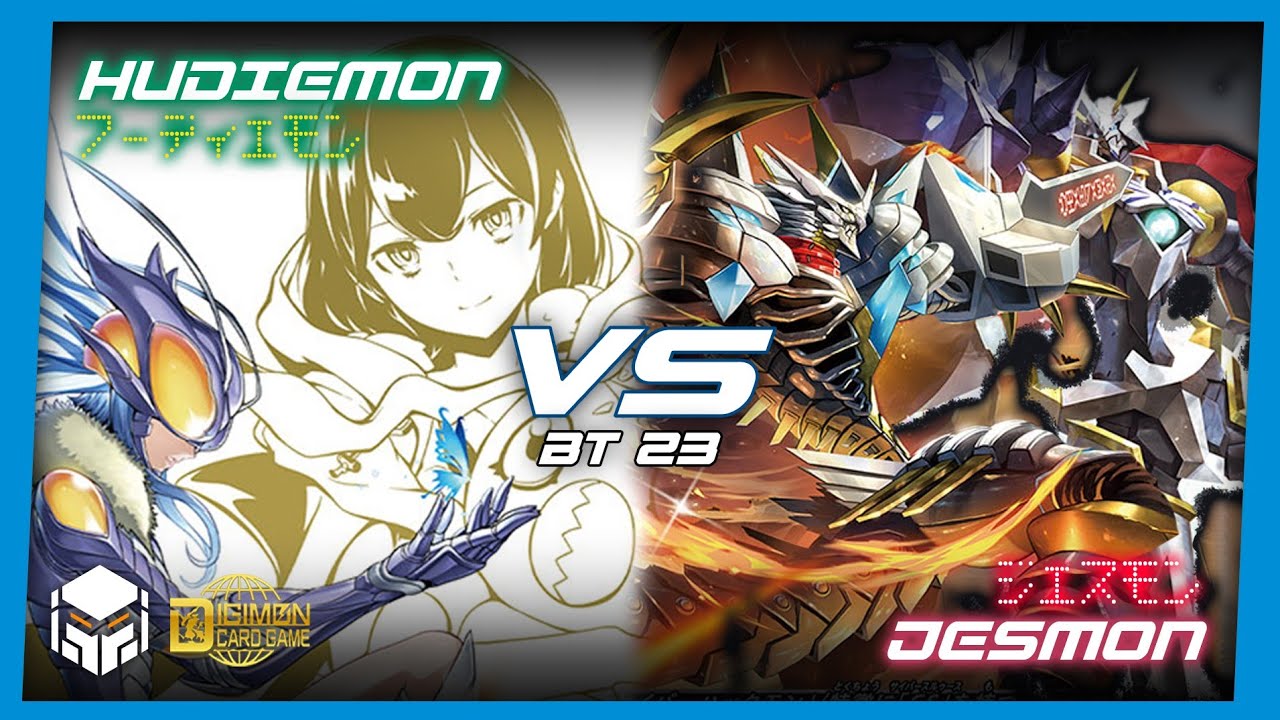 Hudiemon vs Jesmon [Digimon Card Game & TCG BT23]