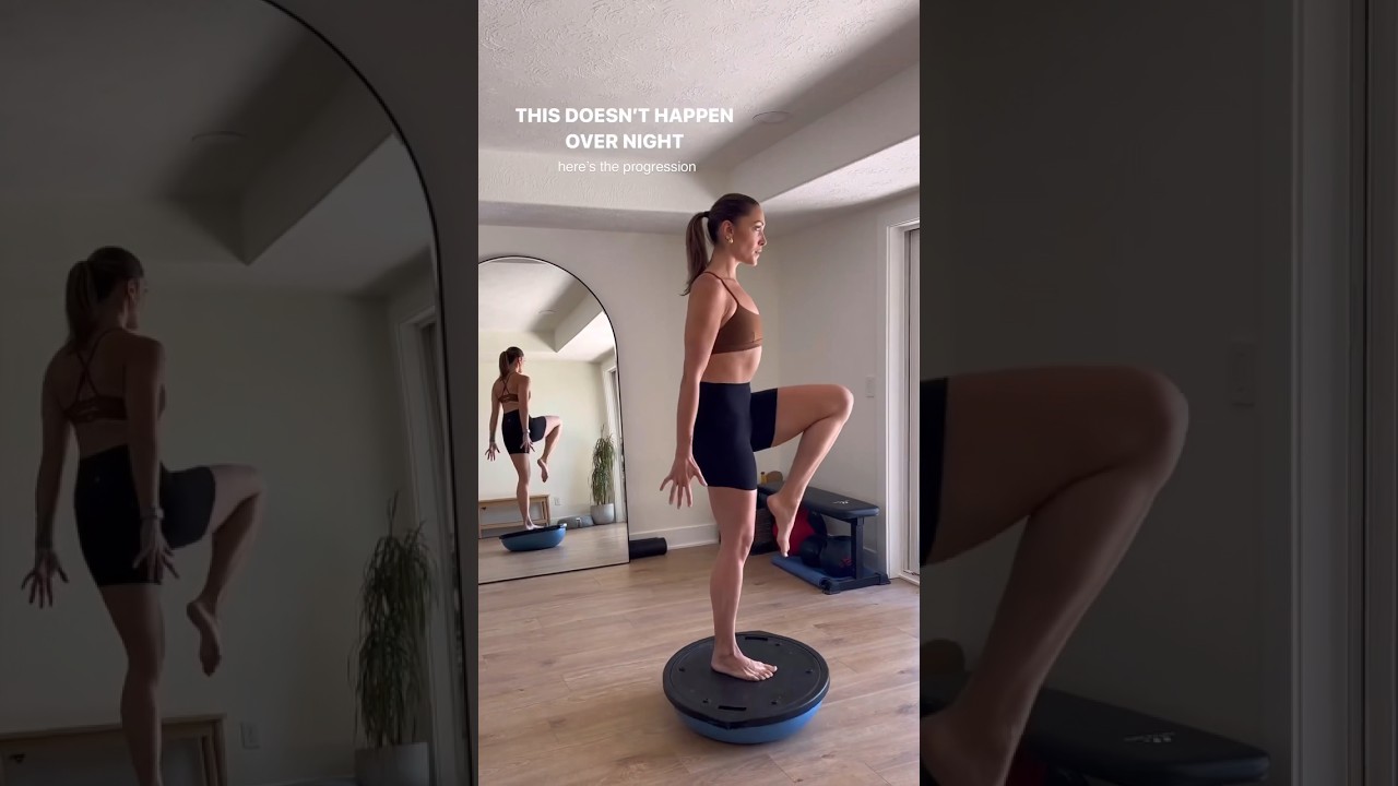 BALANCE & PROGRESSION 💪 #bosuball #bosu #shorts