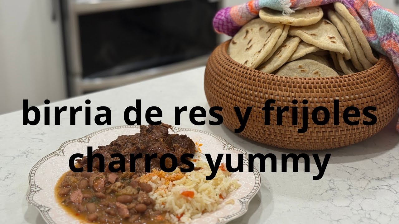 #Riquisima birria de res y frijoles charros
