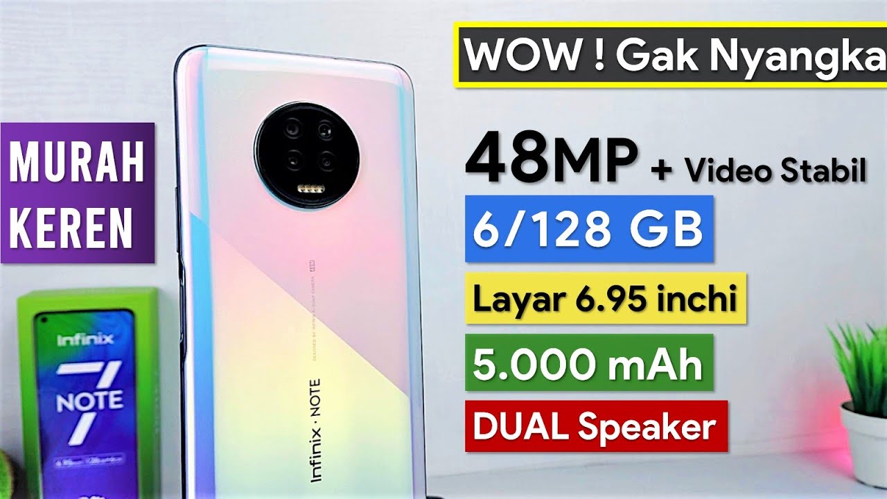 Full Review INFINIX NOTE 7 Indonesia | Hp Gaming Murah Layar Besar