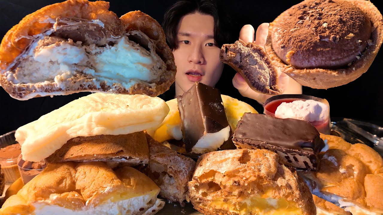 SUB) ТРЕВОГА!! 🚨Нежный шоколад и крем тают во рту!!Новые десерты Godiva и шоколадМукбанг ASMR