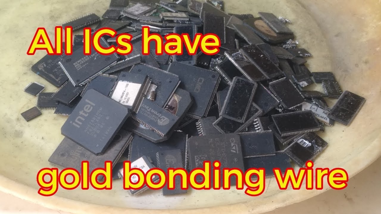 Gold Recovery From ics /How Much Gold in ic chips/G Scrap/Gold Bonding wire ics