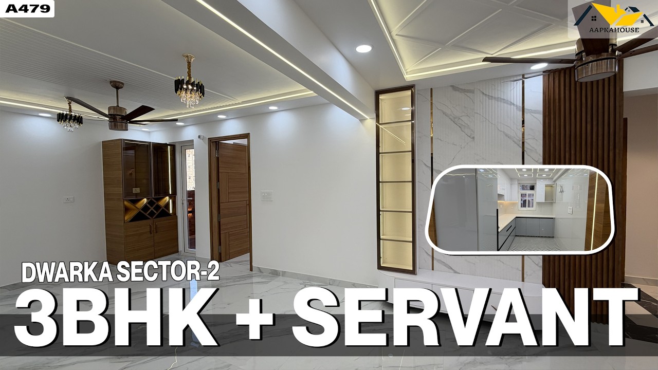 3BHK + Servant Flat in Dwarka Sector 2 Under Budget | Full Tour SB Youth Apartment