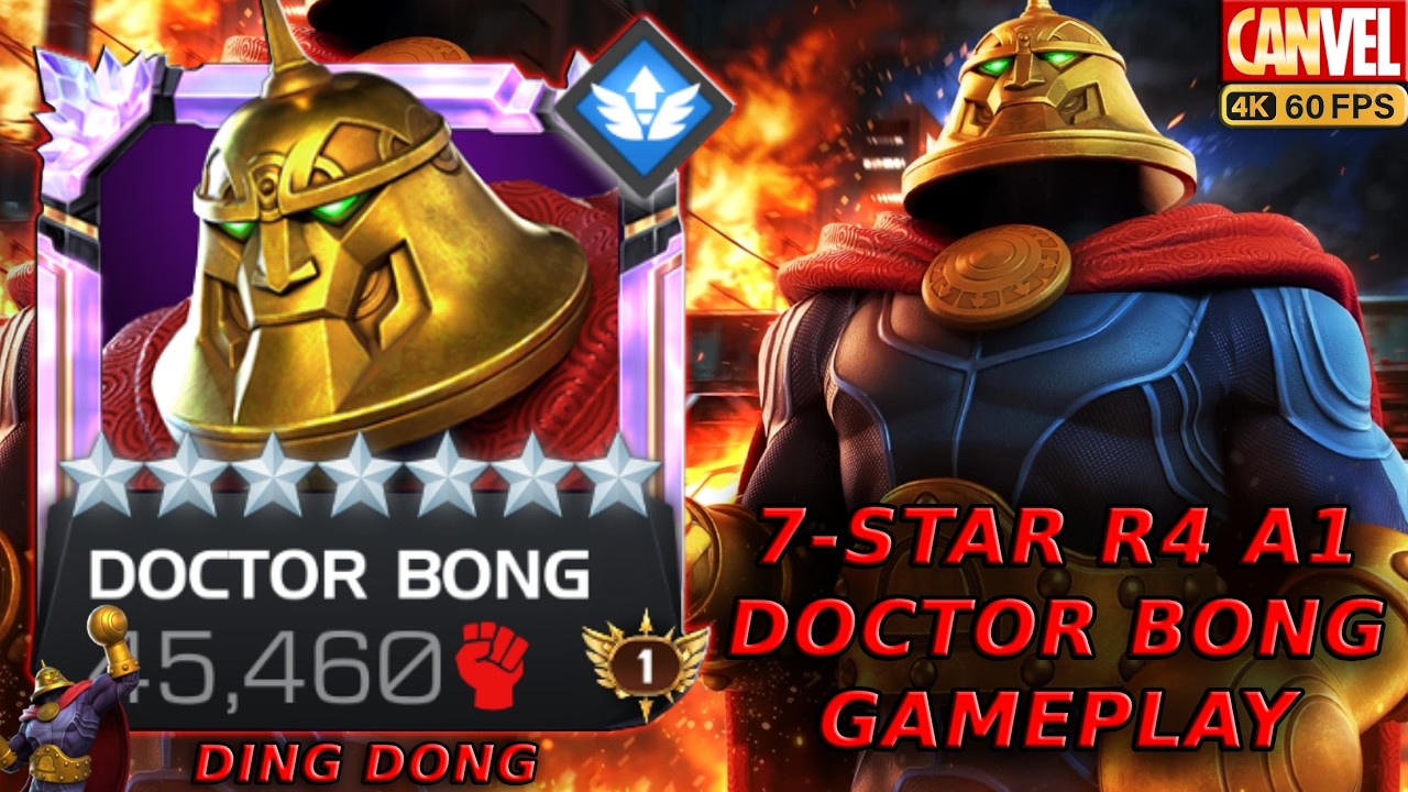 7-STAR R4 A1 DOCTOR BONG GAMEPLAY | HIGH HEAVY ATTACK DAMAGE MEDIUM FUNCTION - MCOC