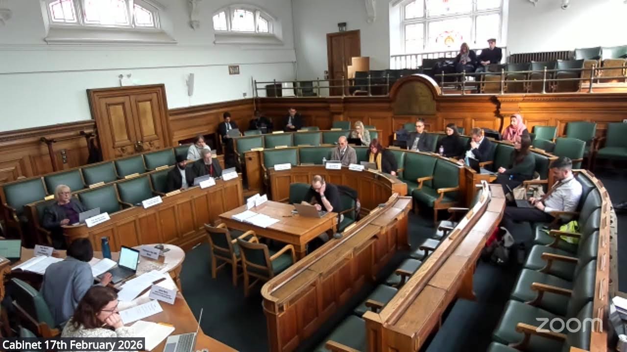 Cabinet, 1.00pm, Tuesday 17th February 2026