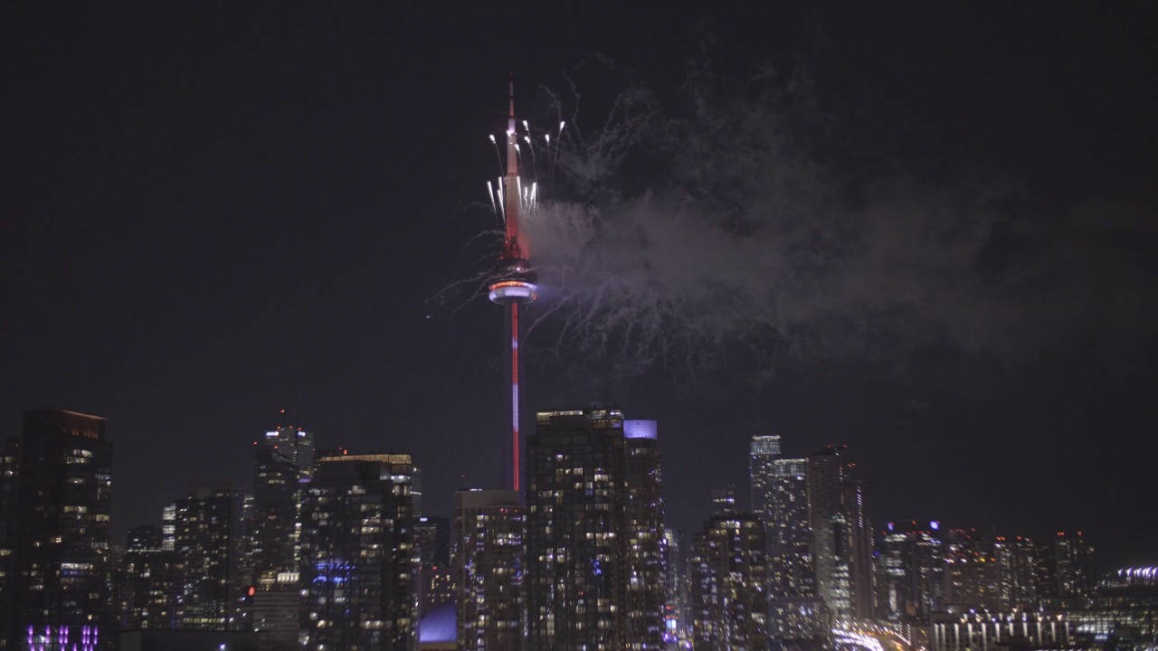Canada150 - Toronto CN Tower - Fireworks - 4K - Sony a6500