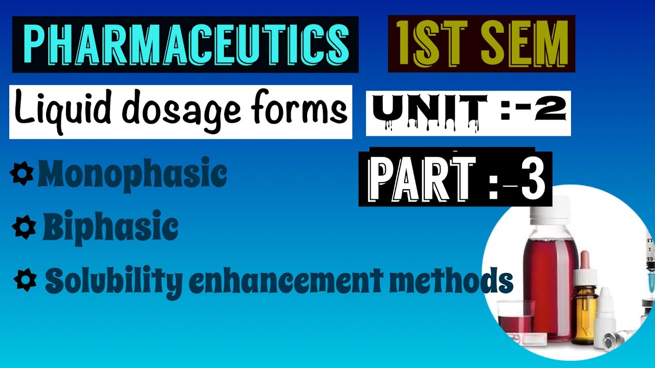 Unit :-2 Pharmaceutics part :-3 1st sem b pharmacy