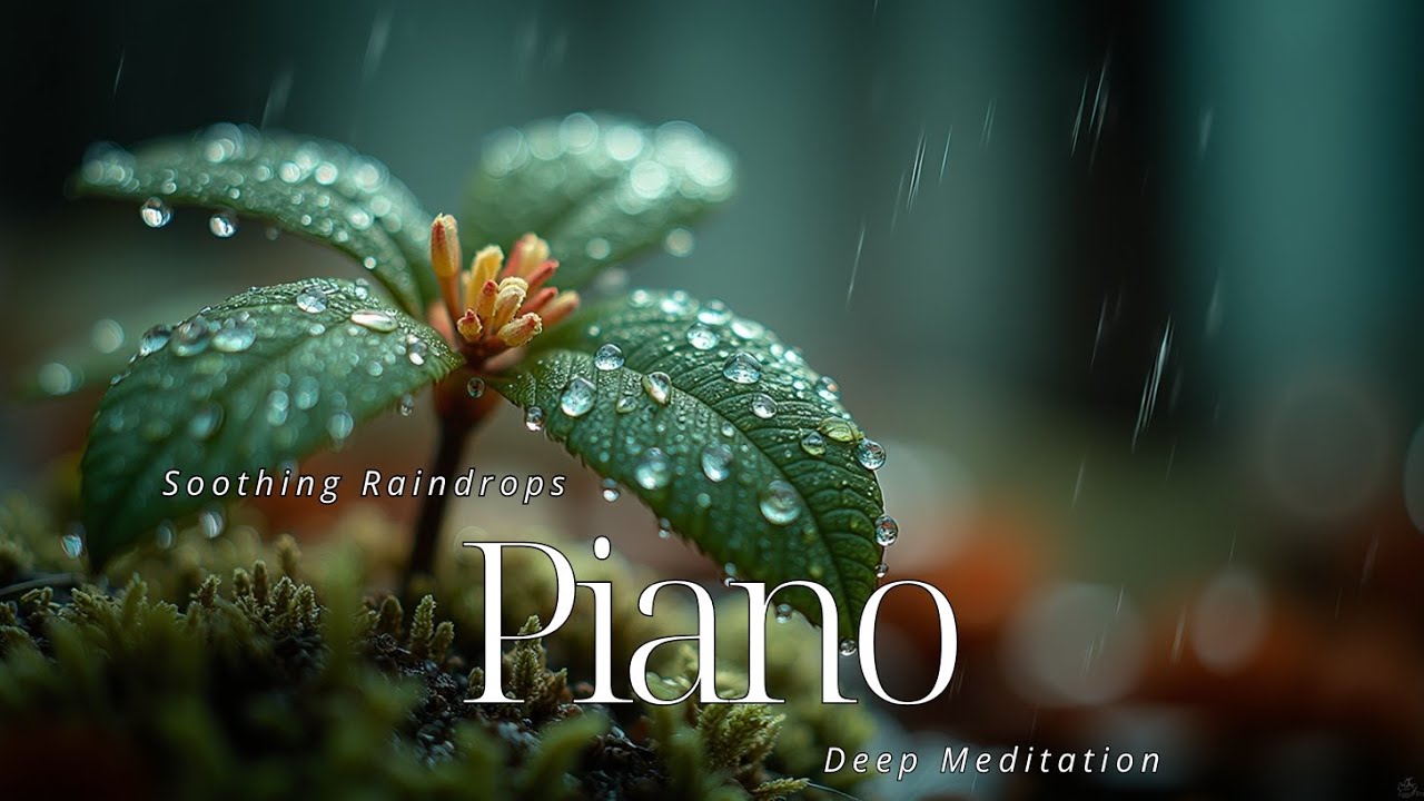 Soothing Raindrops Piano - Расслабляющая Музыка для Сна, Глубокой Медитации и Спокойной Концентрации