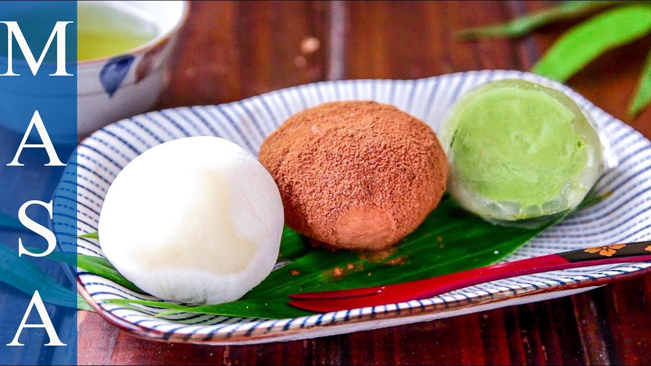 3種口味冰淇淋大福/Tricolor Daifuku Ice Cream |MASAの料理ABC