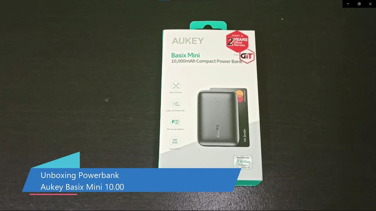 Unboxing Powerbank Mungil Aukey