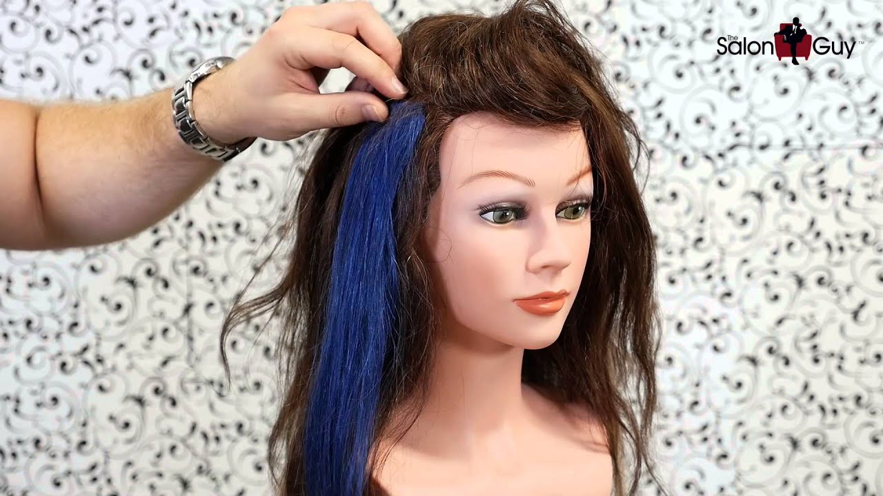 Hair color Tutorial - How to get Colored Streaks in Your Hair - TheSalonGuy