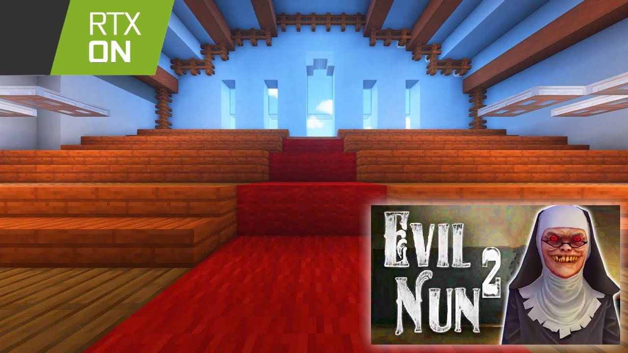 Evil Nun 2 in Minecraft RTX (Office, Cruch)