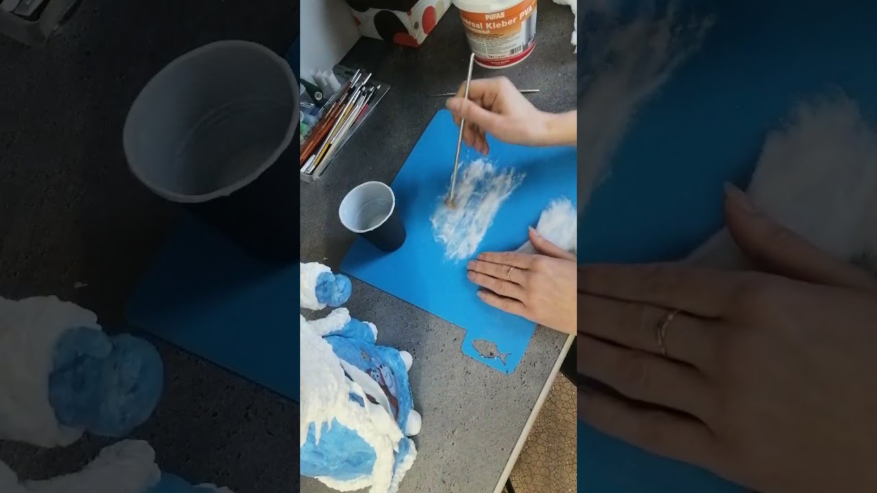 Имитация меха, опушки, волос из ваты для ватных игрушек!!!