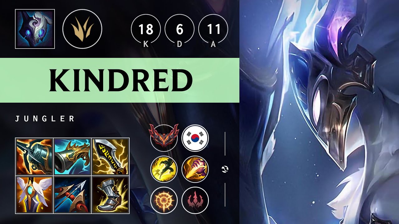 Kindred Jungle vs Master Yi: Triple Kill, Legendary - KR Grandmaster Patch 14.16