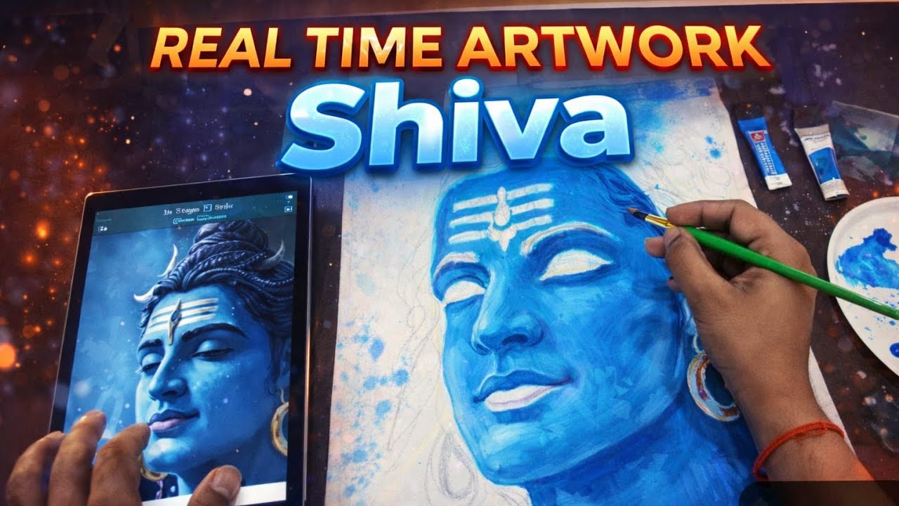 How to draw Shiv ji colouring video step by step #viral #drawing #video 