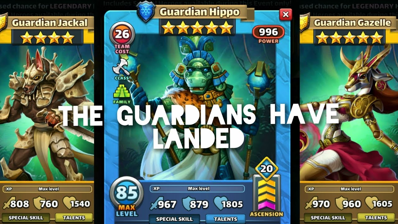 Empires & Puzzles Guardian Hippo Guardian Gazelle & Jackal Costumes OMG Holy Hippopotamuses!! 🤯