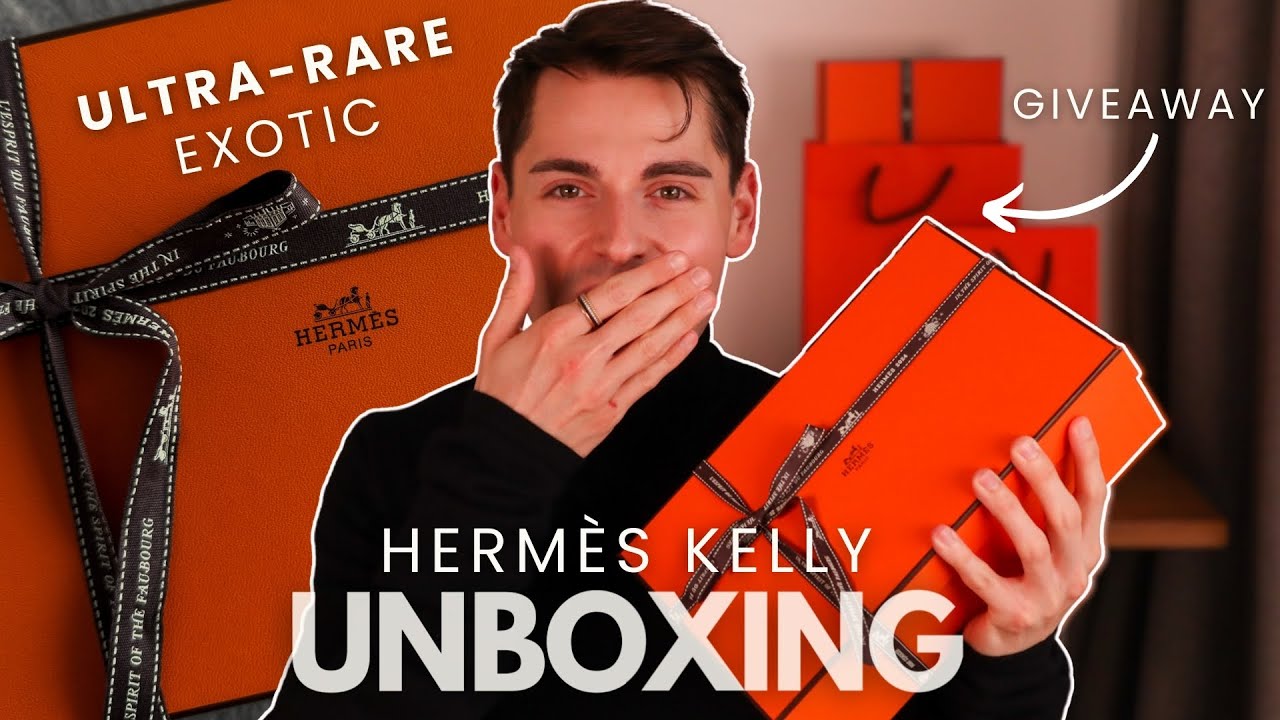 OMG!! UNBOXING *RARE* HERMES KELLY BAG | BLOWN AWAY.. My First EXOTIC Kelly Pochette