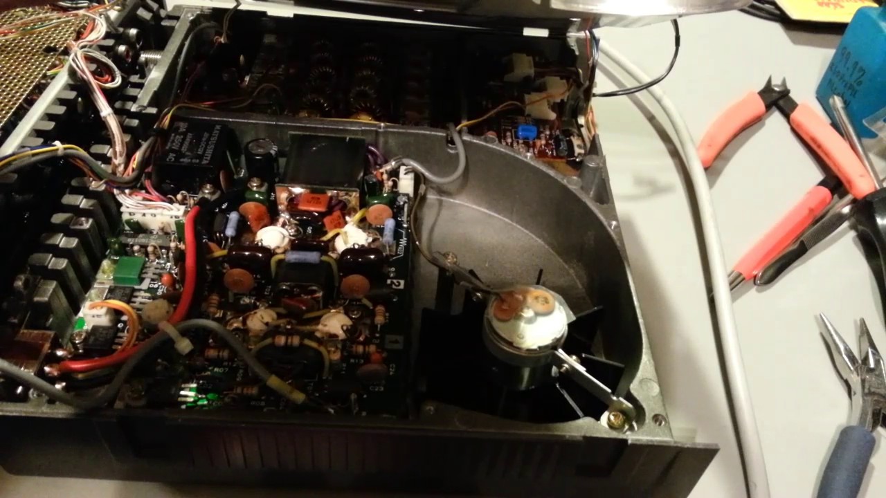 Yaesu FT-757GX intermittent cooling fan operation repair.