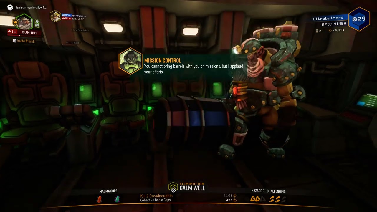 Deep Rock Galactic - Barrel Lift off