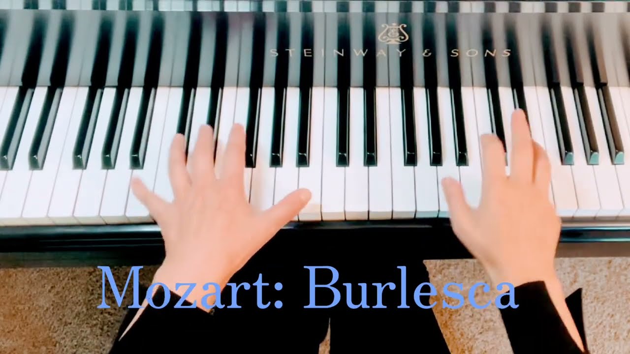 Mozart: Burlesca (slower) #pianomusic #pianomasterpiece #pianotutorial 