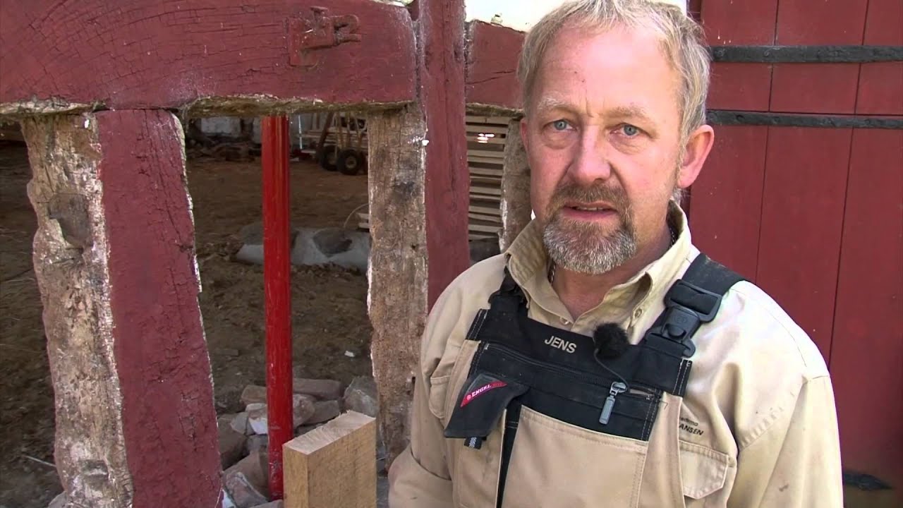 Bindingsværk -  reparation af bundrem - byggefilm.dk