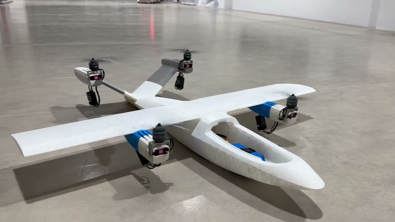 No Control Surfaces Needed? 4-Tilt Rotor Vector Thrust UAV Test