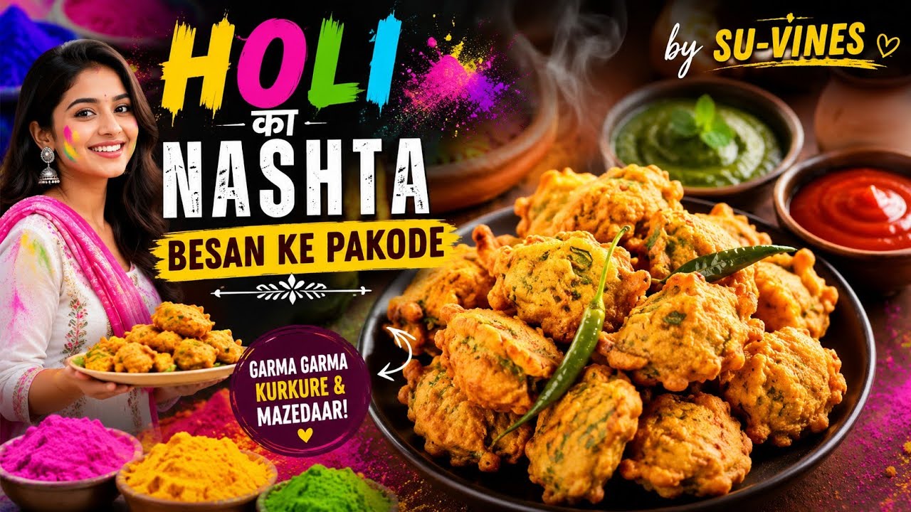 Holi ka nashta (Breakfast)#fullonmasti#foodmaking#su-vines