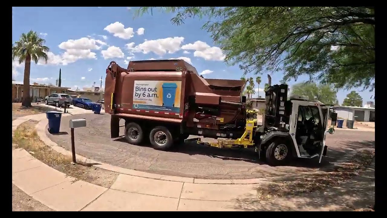 Garbage Truck POV - Battle Motors Scorpion ASL on Recycle + Dumping at MRF