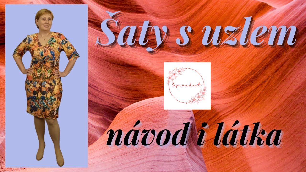 Šaty s uzlem-návod i látka
