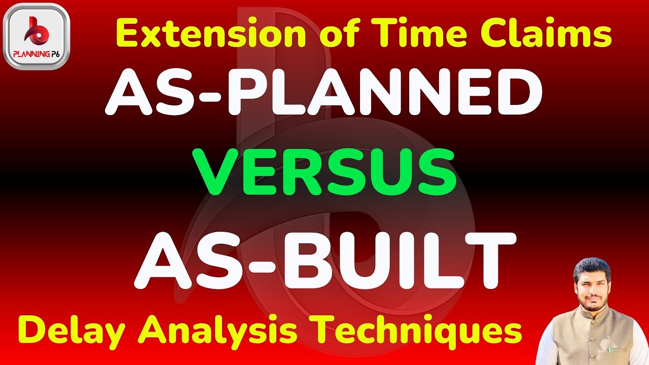 How To Prepare Delay Analysis by Using as Planned vs as Built method | Delay analysis techniques p6|