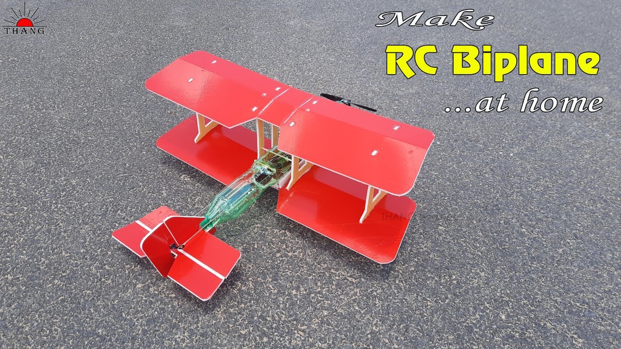 How to make RC Biplane at home | DIY RC Airplane that 100% flying