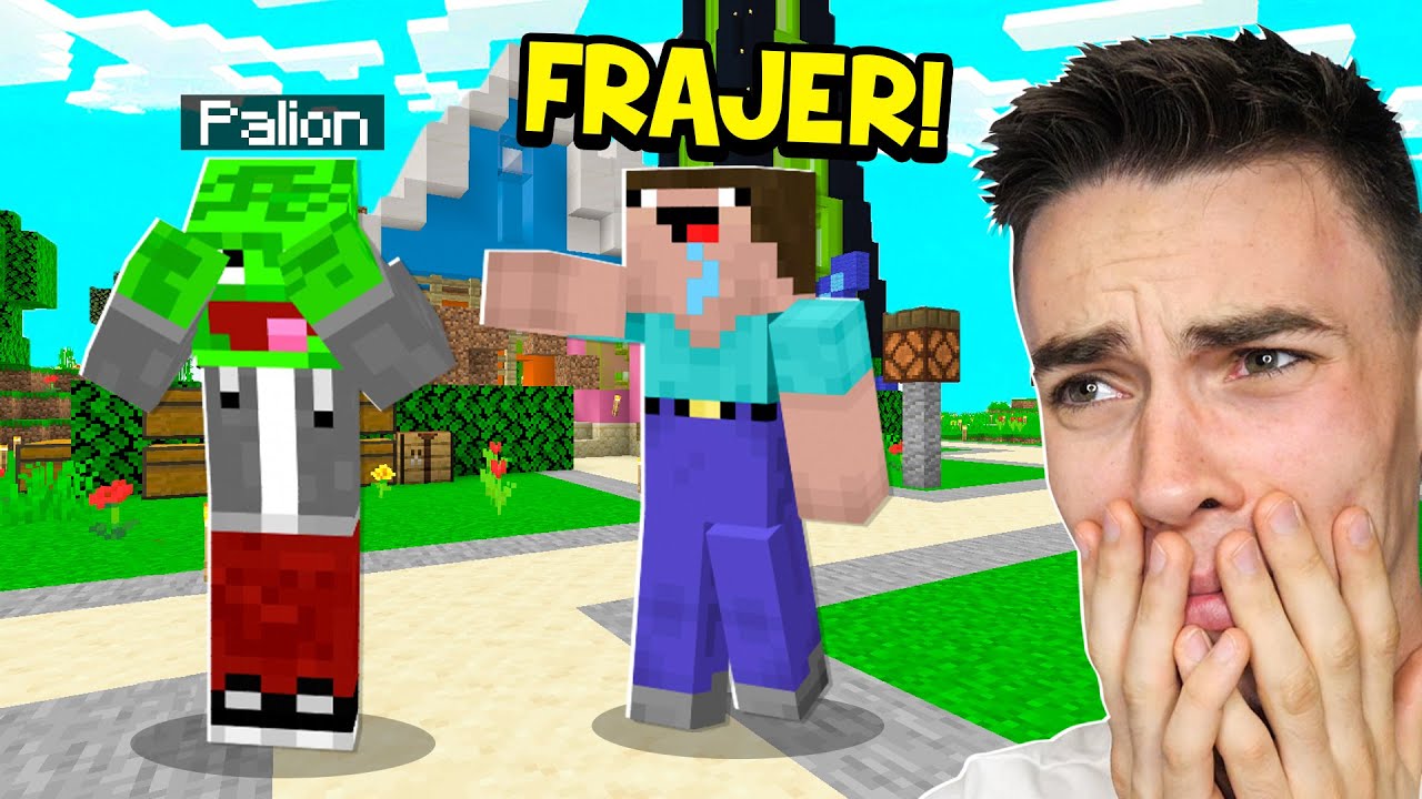 NOOBEK OBRAŻA PALIONA na WOJANOWICACH w Minecraft!