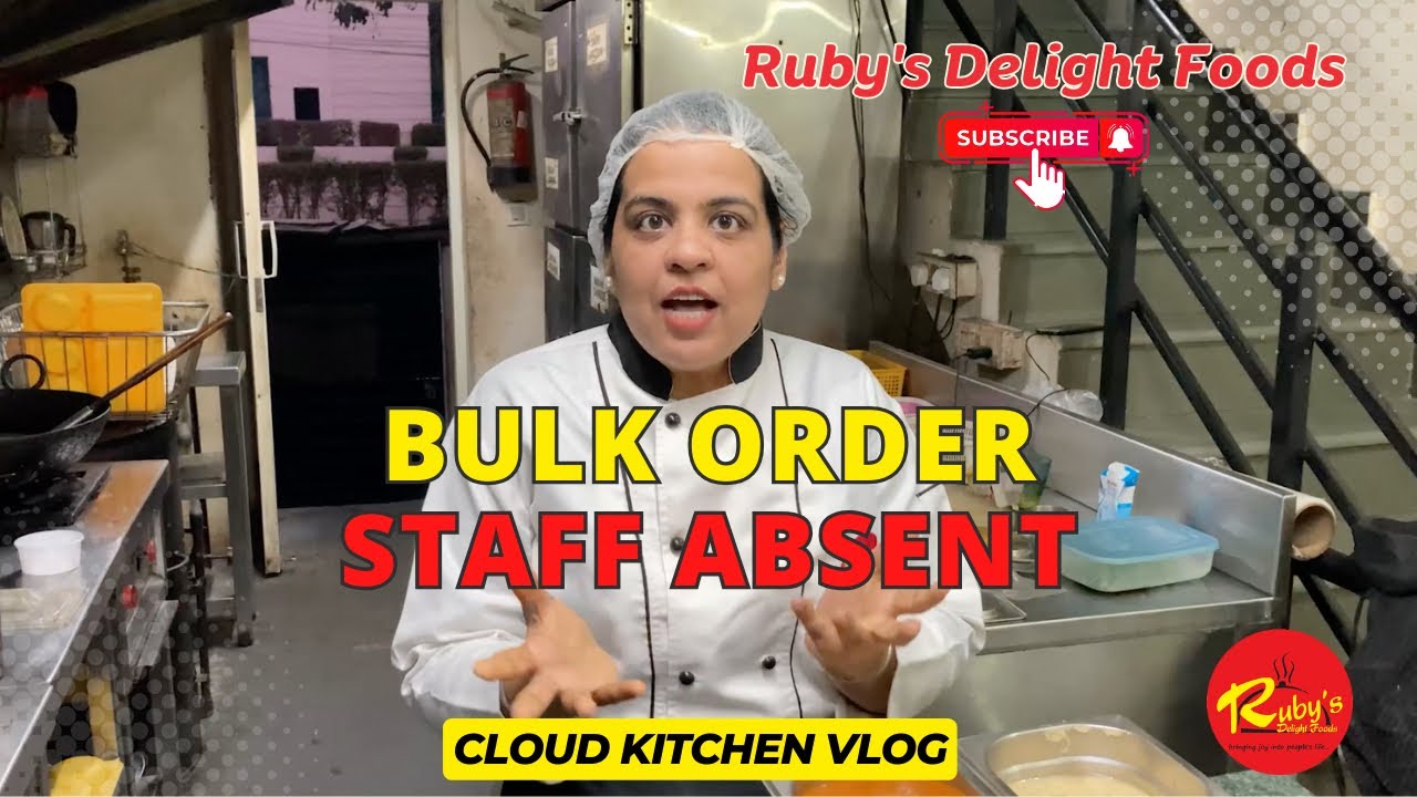 Bulk Party Order - Staff Absent | Cloud Kitchen Vlog