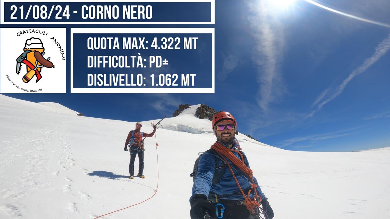 Alpinismo - Monte Rosa - Corno Nero (Schwarzhorn) 21/08/2024