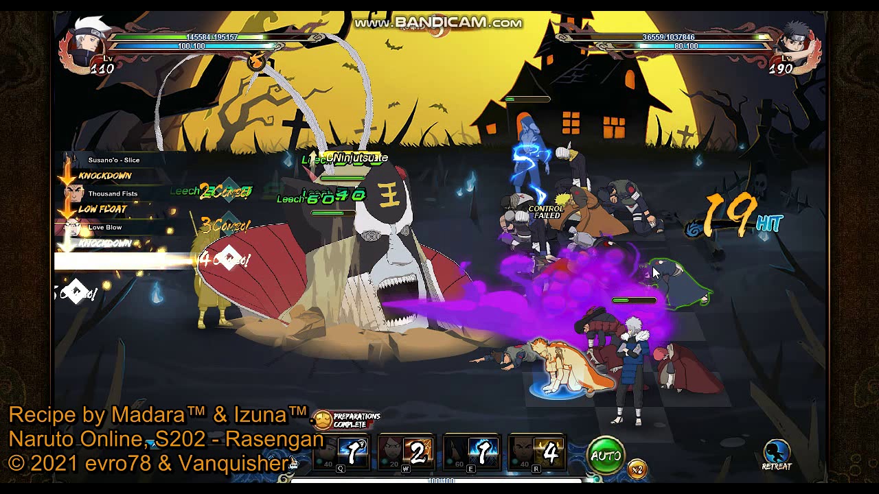 Naruto Online 6.0 - Ninja exam 420 (530k power) - Lightning main (Midnight Blade) Madara