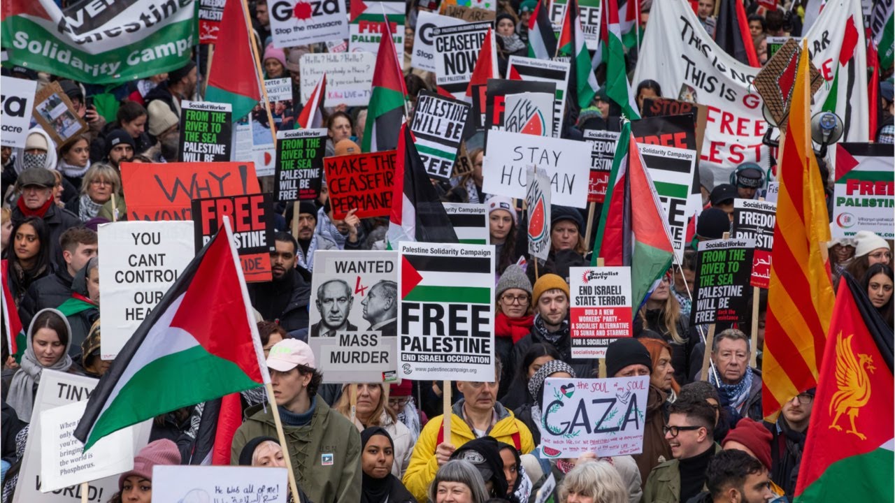 ‘Normalise massacres’: London police called to pro-Palestine protest
