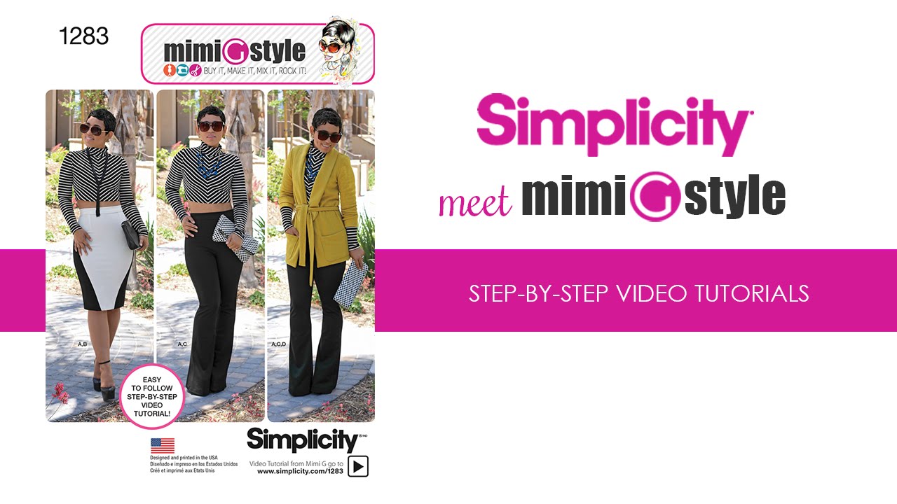 Mimi G Style for Simplicity, Pattern 1283 Tutorial. View A.