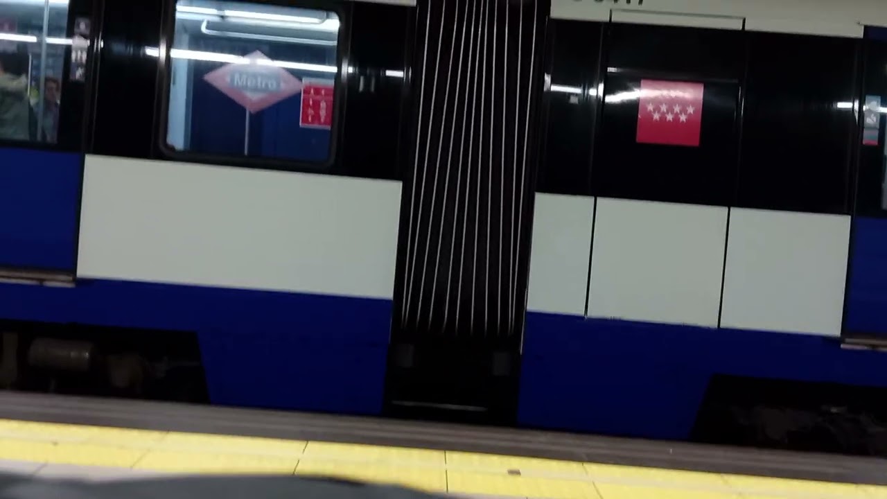 Here is the underground train in Plaza de Castilla Madrid Tuesday 17 March 2026
