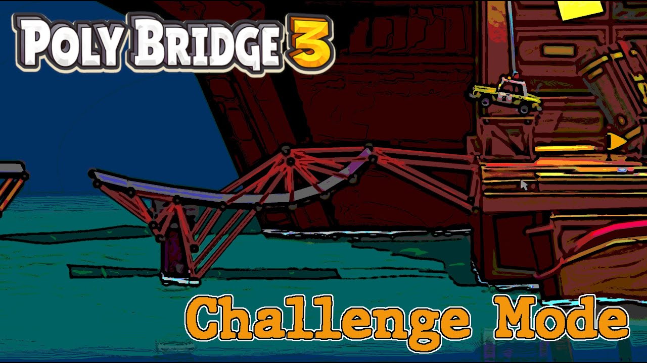 Poly Bridge 3 - Challenge Mode - 95 - Back To The Skipped Levels