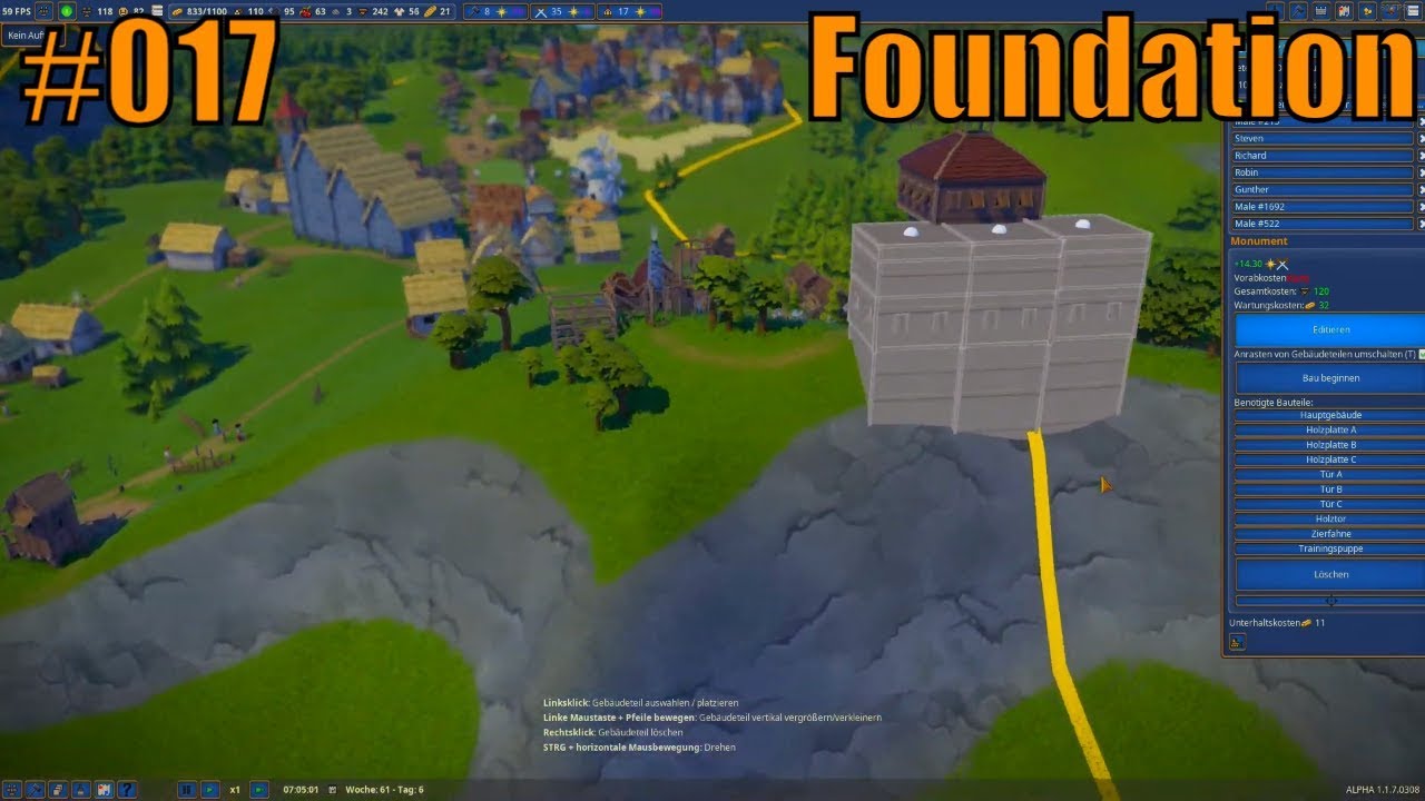 Foundation #17 | 👷‍♂️ Wir blaupausen das Land! | aFreshMango