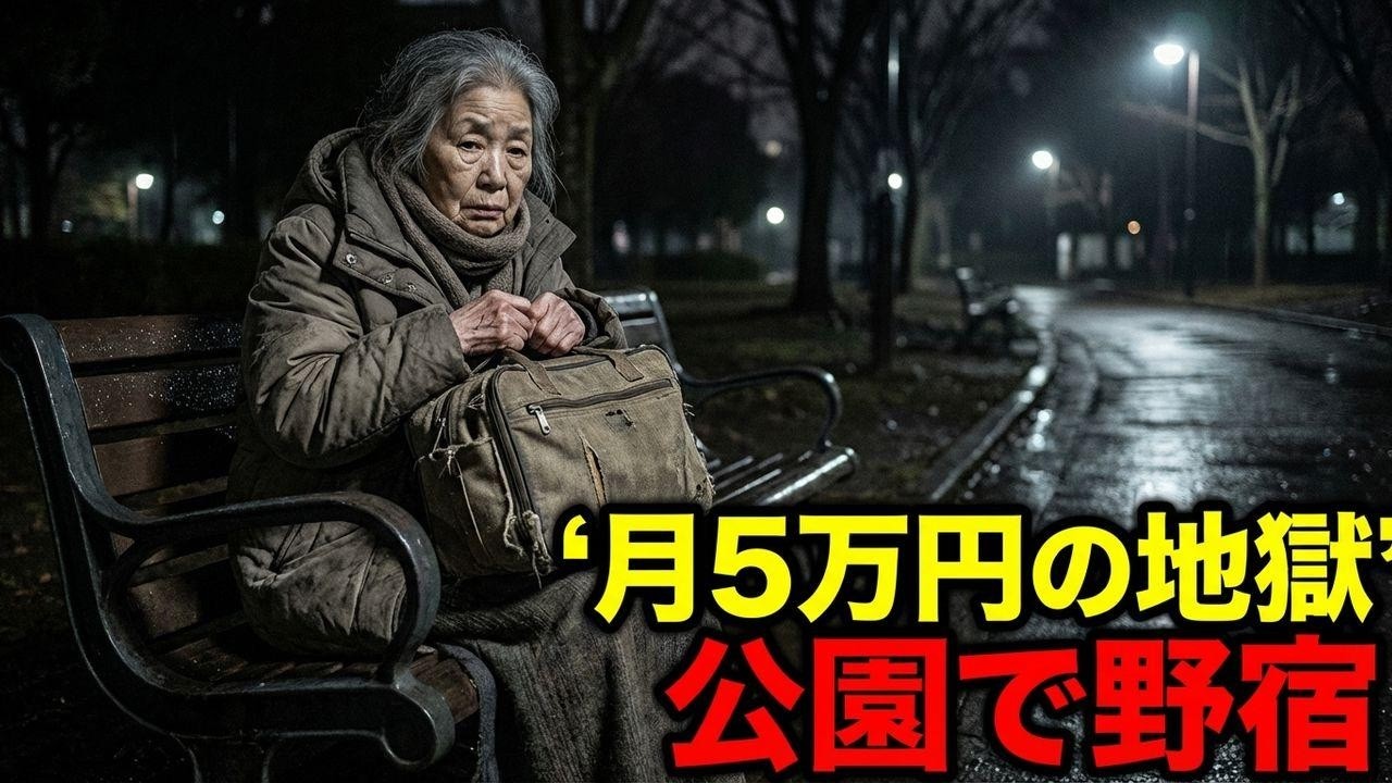 年金月5万円の衝撃末路！68歳女性が公園で野宿するまでの地獄