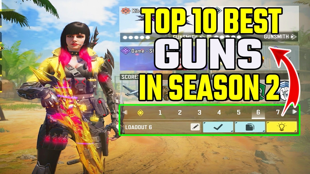 Top 10 Best Guns/Loadout in COD Mobile Season 2 You Need To Use!!