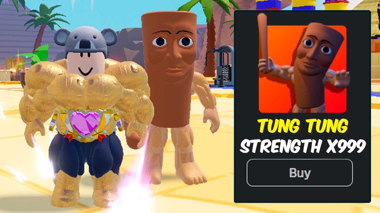 Открываем последнего тренера TUNG TUNG, который поможет пройти Gym Star Simulator, будучи НОБОМ!