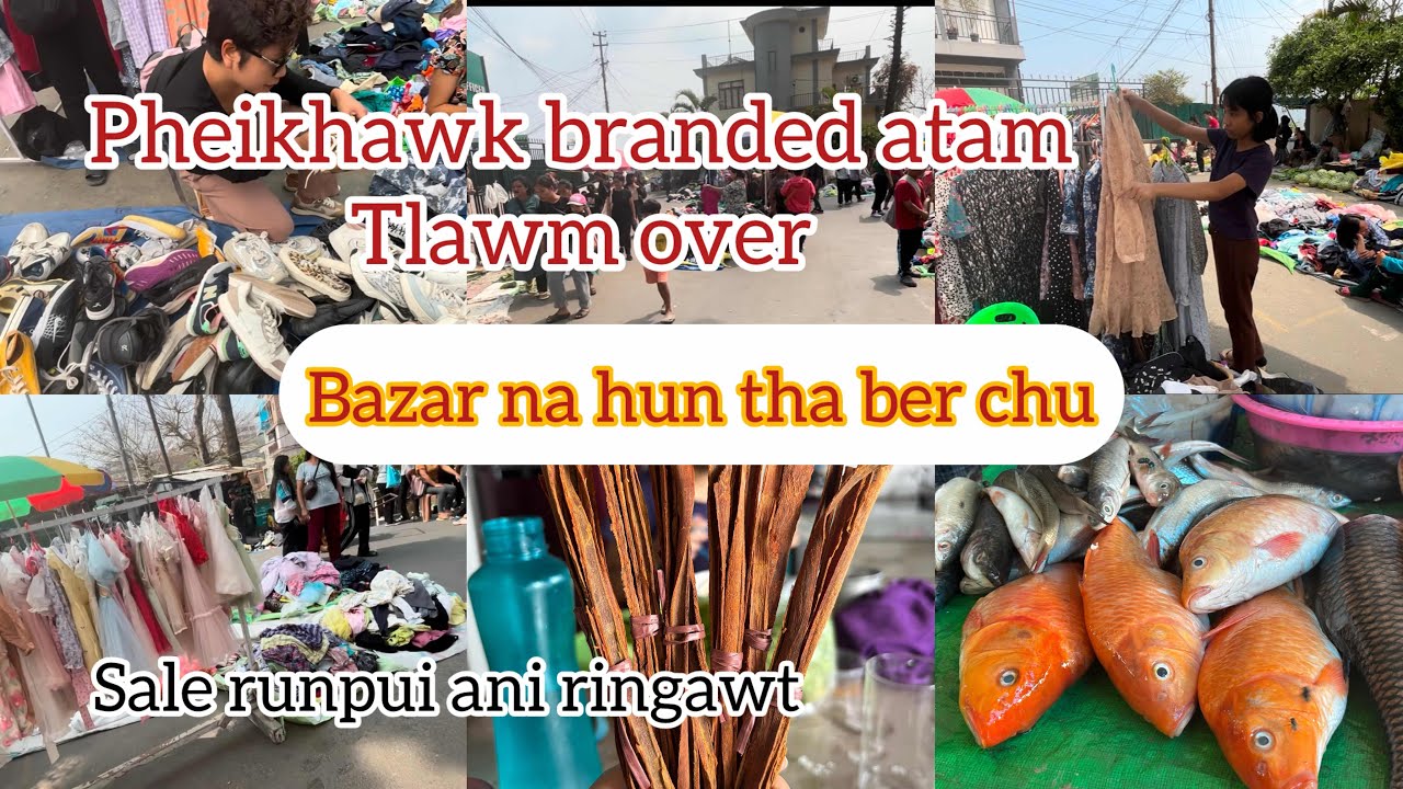 Lunglei inrinni bazar || bawn tak ani, thil atlawm lutuk🤗