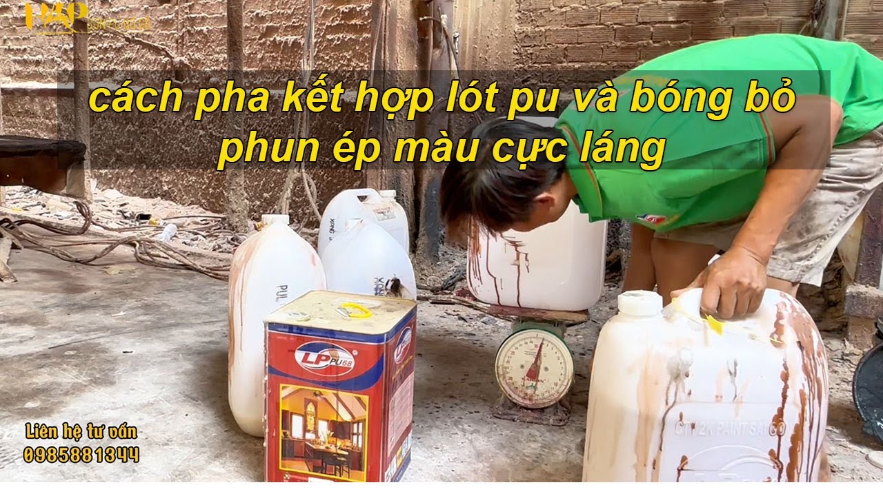 PULP68 #1: pha kết hợp lót và bóng bỏ phun ép màu | HAP-Sơn PU Đồ Gỗ