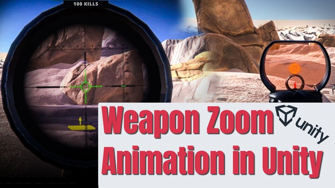 Unity Weapon Zoom In/Out Animation Tutorial | Unity Animation tutorial | Beginner friendly