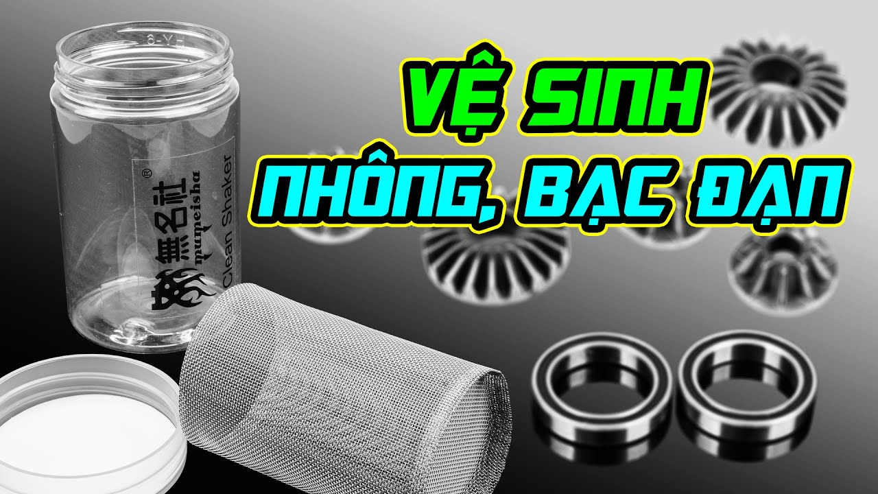 [góc chăm chút] Vệ sinh nhông, bạc đạn xe RC theo cách gọn gàng nhất