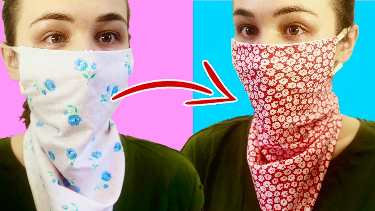 How to make Scarf Mask DIY | Step by step easily | Make Fabric Face Mask At Home