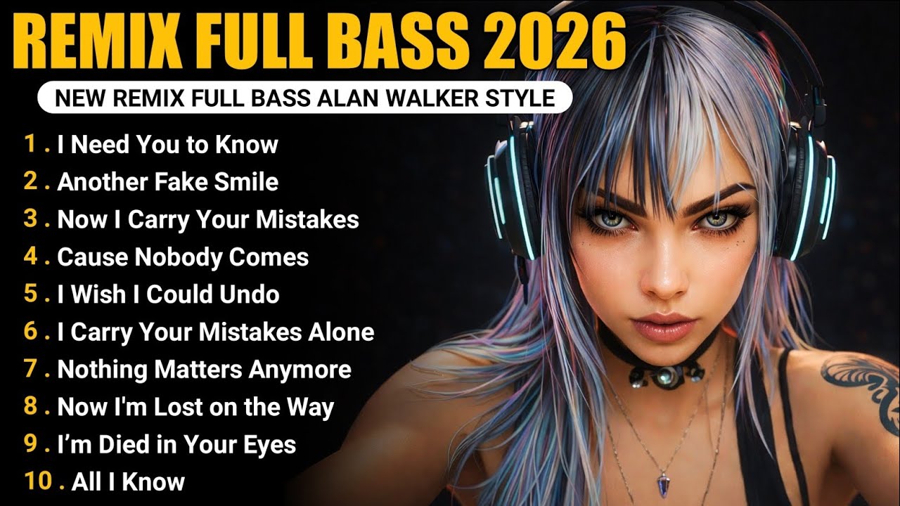 DJ Remix Full Bass 2026 | Новый полноформатный альбом в стиле Алана Уокера #EDM #Chill #RemixSong...