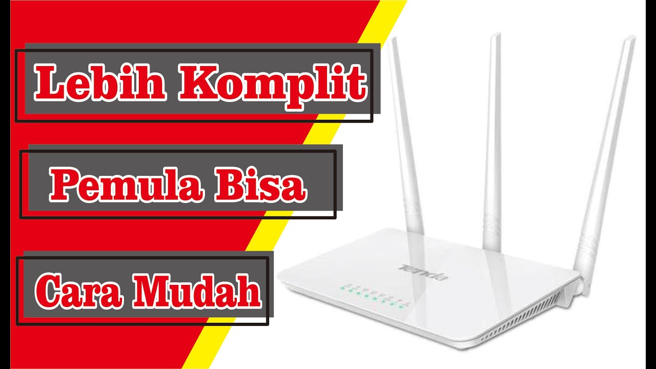 Review dan Cara setting router Tenda F3 dengan handphone bagi pemula